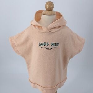 Zara Baby Surf Fest Hooded Terry Poncho Cover Up 18-24M